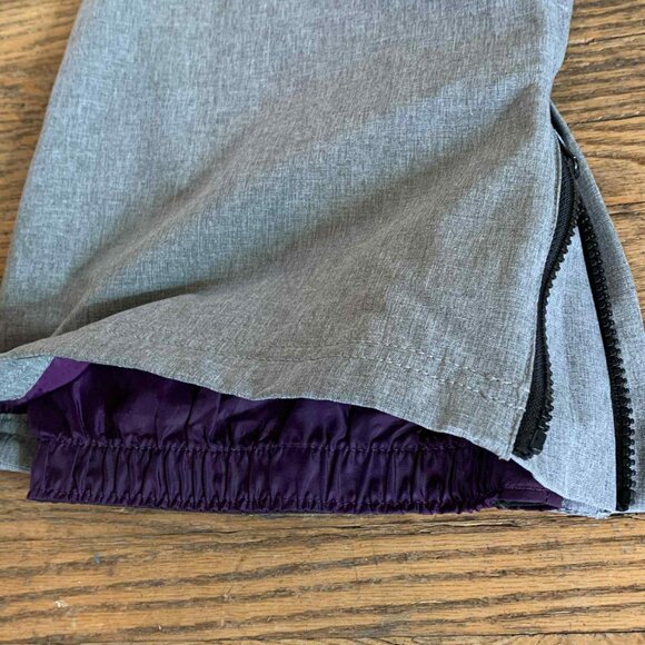 Women's Aperture Cargo Ski/Snowboard Pants - Grey/Purple - Sz.M - Picture 3 of 4